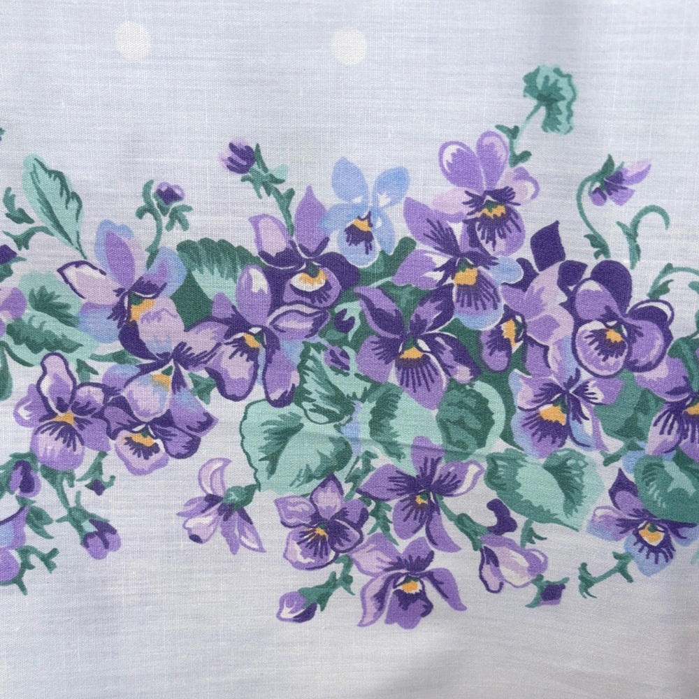 Vintage 1993 Daisy Kingdom Floral Purple & Green 2 pieces!‎ Rare!!!  B6